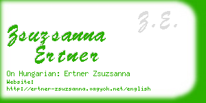 zsuzsanna ertner business card